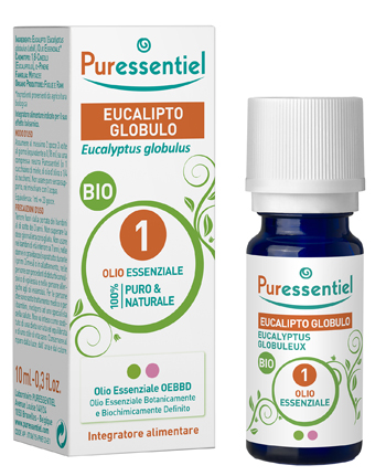 Olio Essenziale Eucalipto Globulo Bio Integratore Alimentare per raffreddore e tosse grassa 10ml