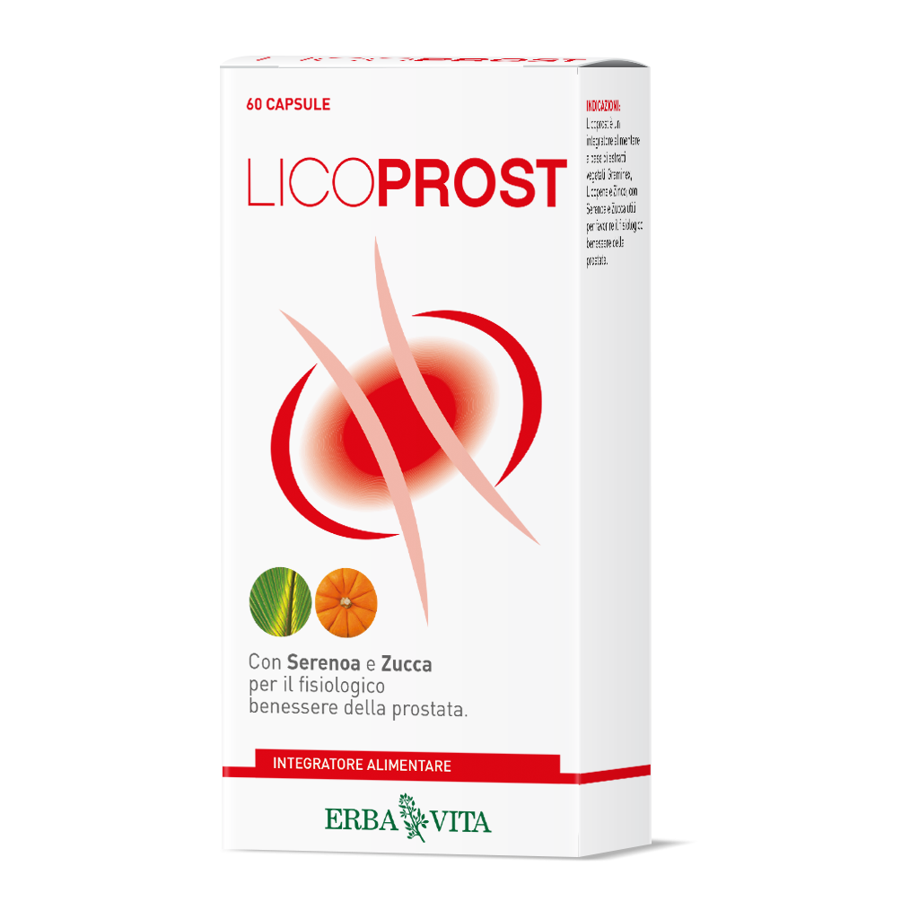 Erba Vita LicoProst Integratore Benessere Prostata 60 Capsule