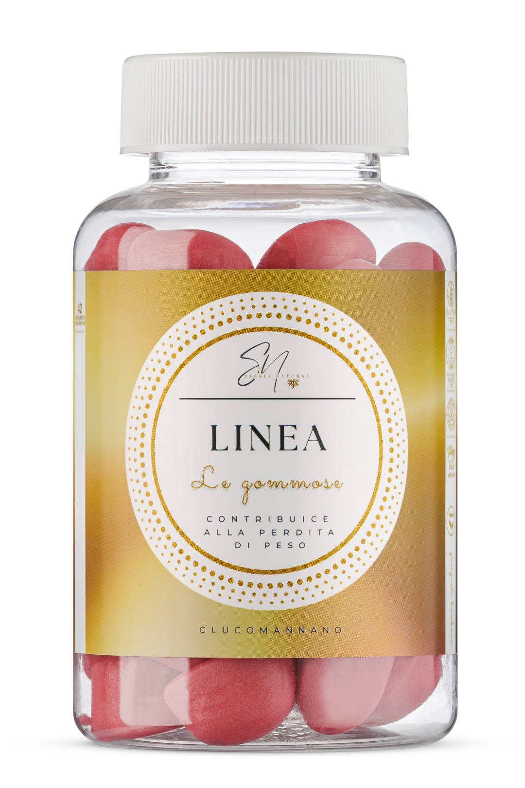 Sabbia Natural LINEA per aiutare a perdere peso e ridurre il senso di fame - 42 GOMMOSE gusto LAMPONE