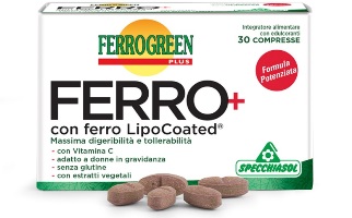 Specchiasol Ferrogreen Plus Ferro+ Integratore 30 Compresse