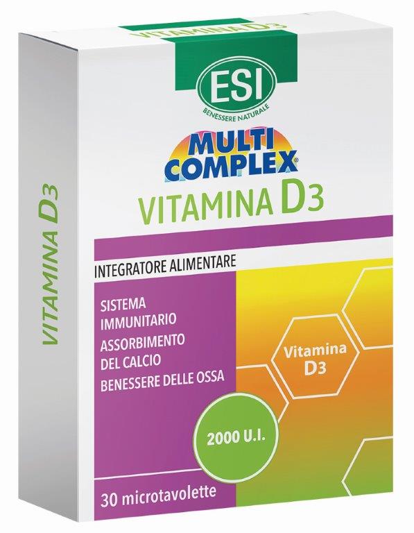 Esi Multicomplex Vitamina D3 Integratore 30 Tavolette