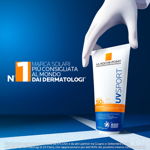 La Roche-Posay - Anthelios Uvsport Gel-Crema Resistente Ad Acqua E Sudore SPF50+ Viso E Corpo 200 ml