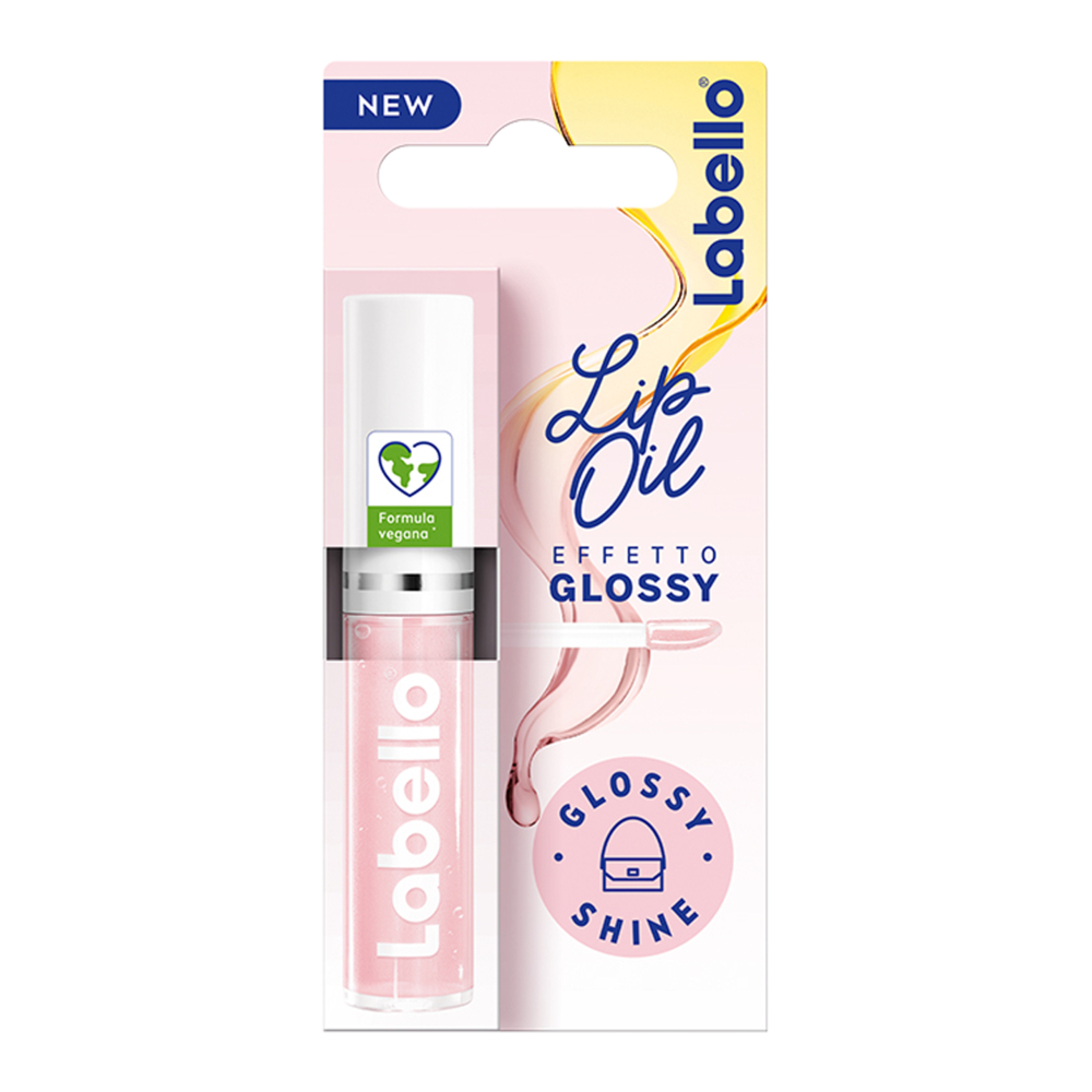 Labello Lip Oil Effetto Glossy – Glossy Shine 5.5 ml, Lucidalabbra colorato volumizzante e idratante