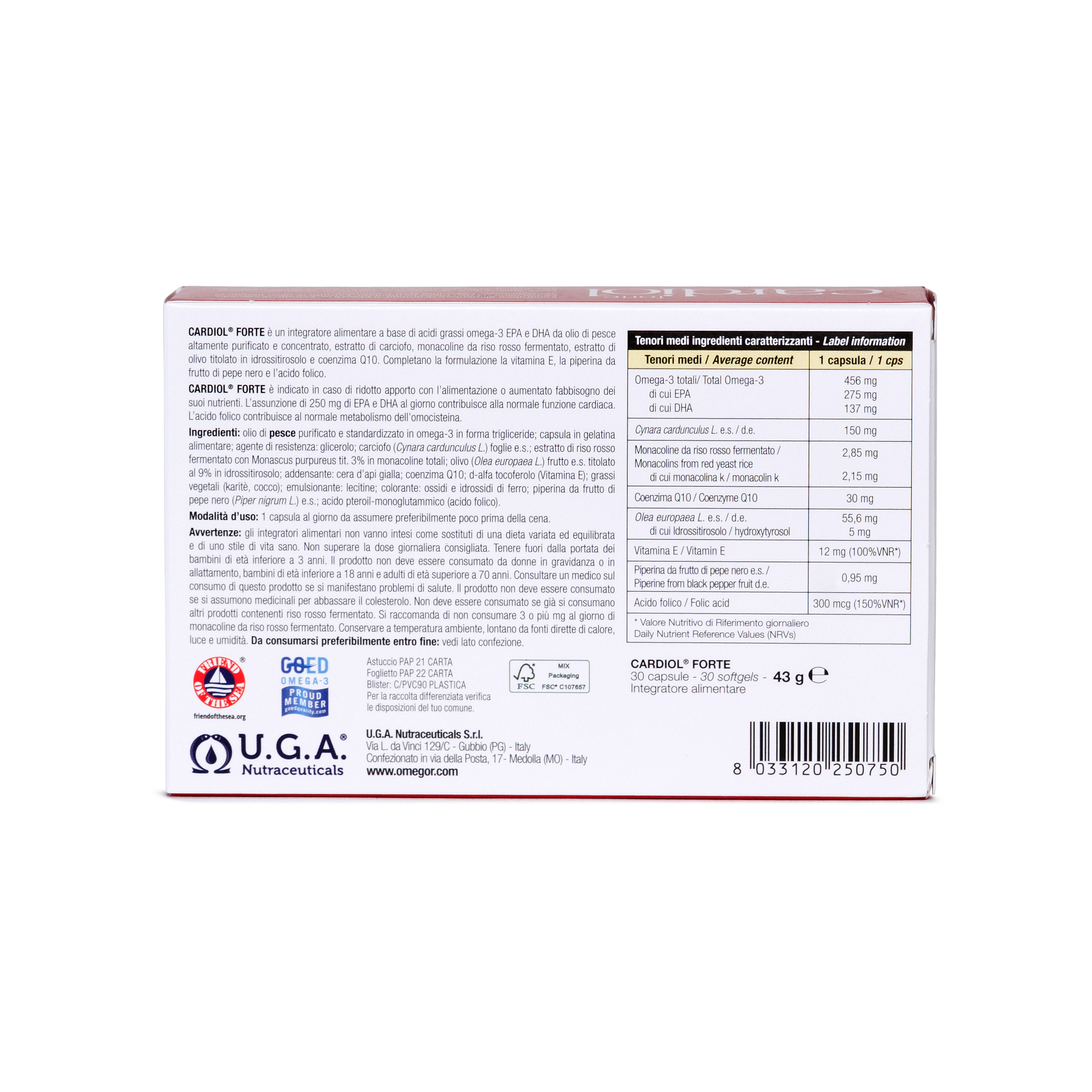 CARDIOL Forte 30 Cps Softgel