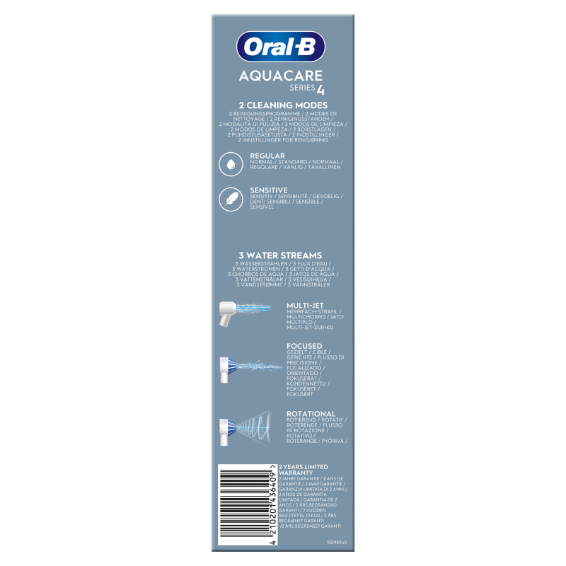 Oral-B Idropulsore Portatile Aquacare con Tecnologia Oxyjet. 1 Idropulsore
