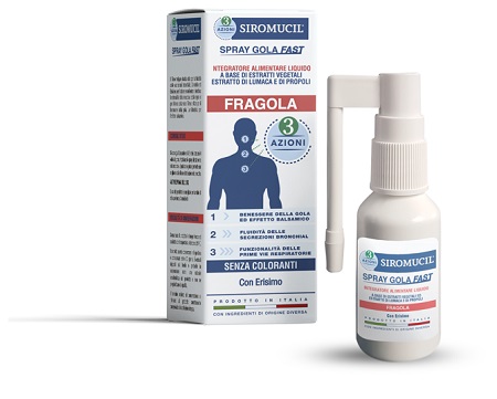 SIROMUCIL SPRAY GOLA 3 AZIONI