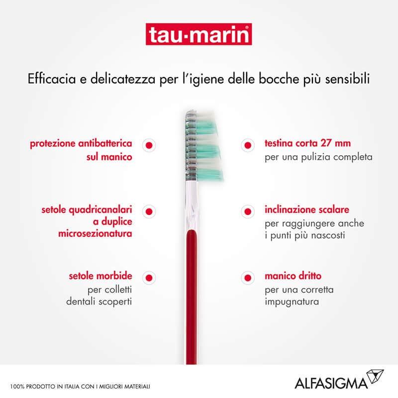 Tau Marin Sensitive Denti Spazzolino Setole Morbide