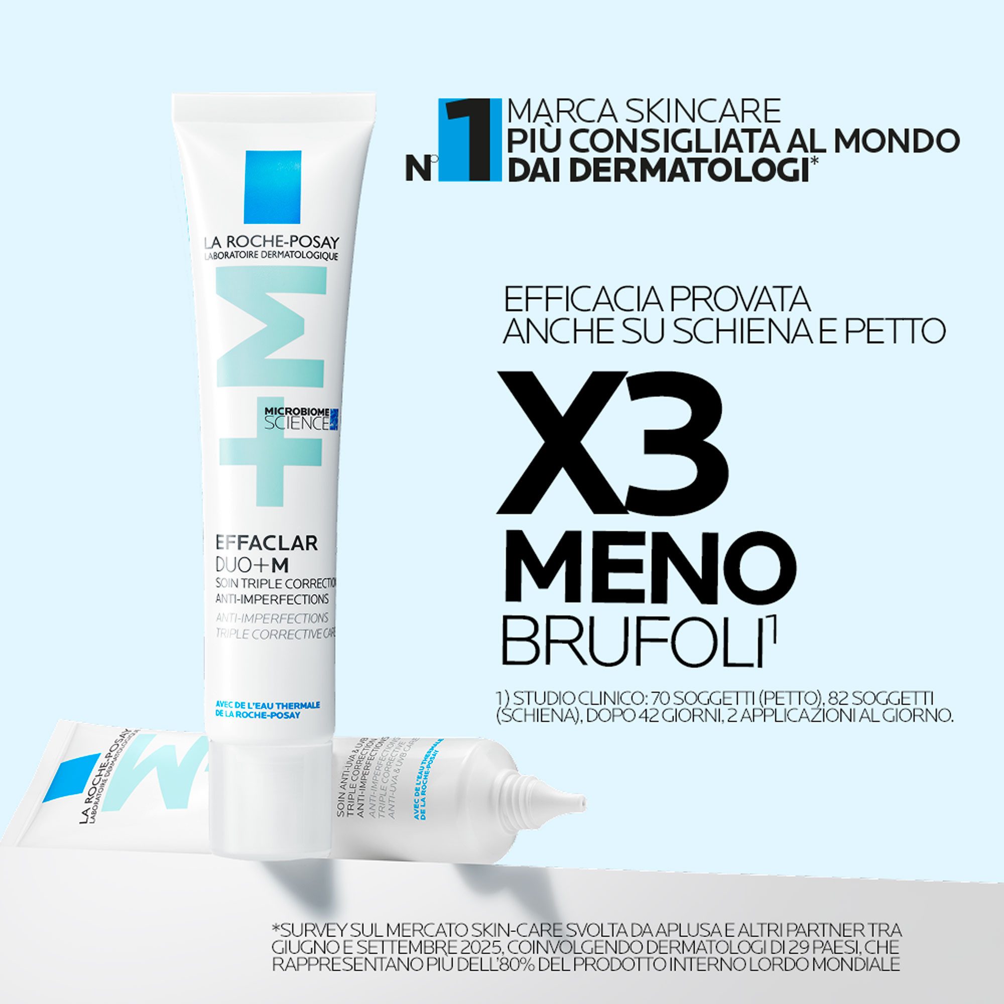La Roche-Posay Effaclar Duo+M - Trattamento Anti-Imperfezioni Viso Per Pelle Mista, Grassa O A Tendenza Acneica 40 ml