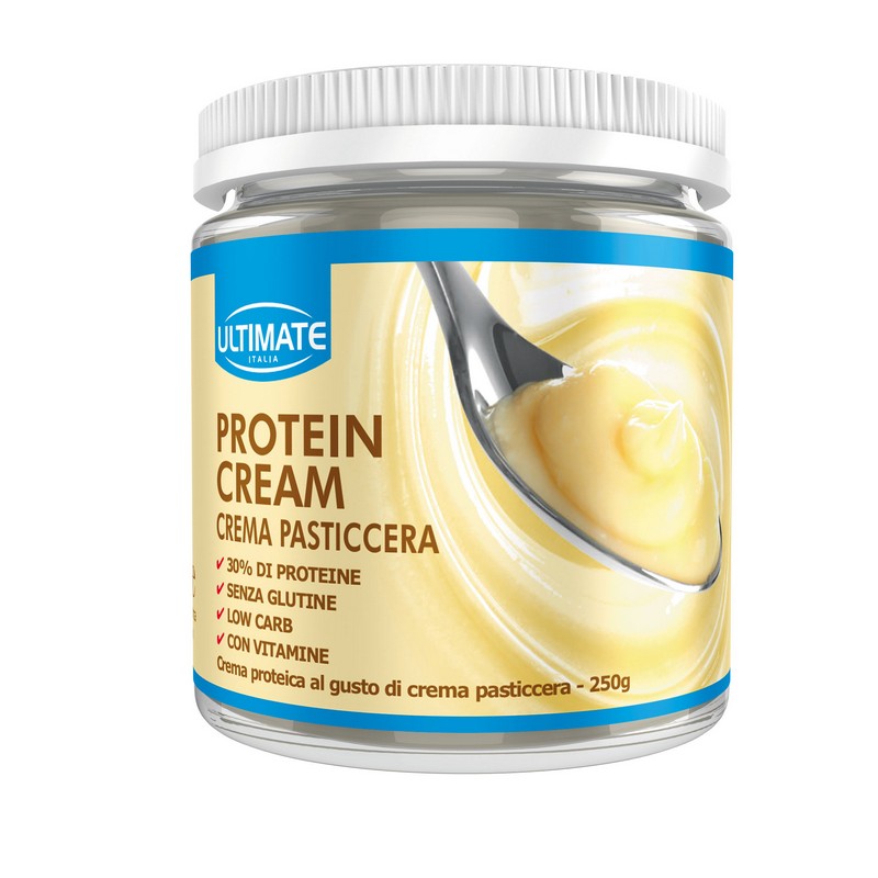 Ultimate Italia Protein Cream - Crema Proteica Spalmabile Gusto Crema Pasticcera 250 g