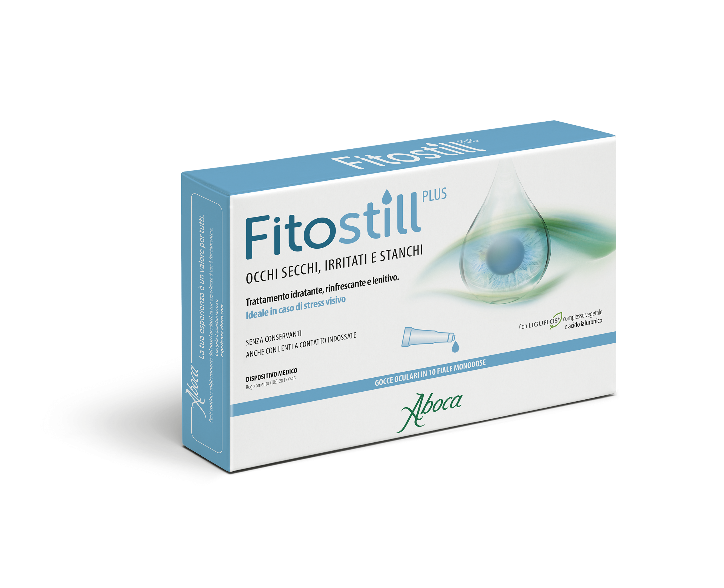 Aboca Fitostill Plus Gocce Oculari Protettive Lubrificanti 10 Fiale - DISPOSITIVO MEDICO Classe II b
