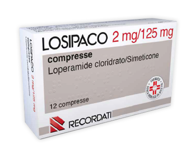 Losipaco 2mg+125mg Antidiarrea 12 Compresse
