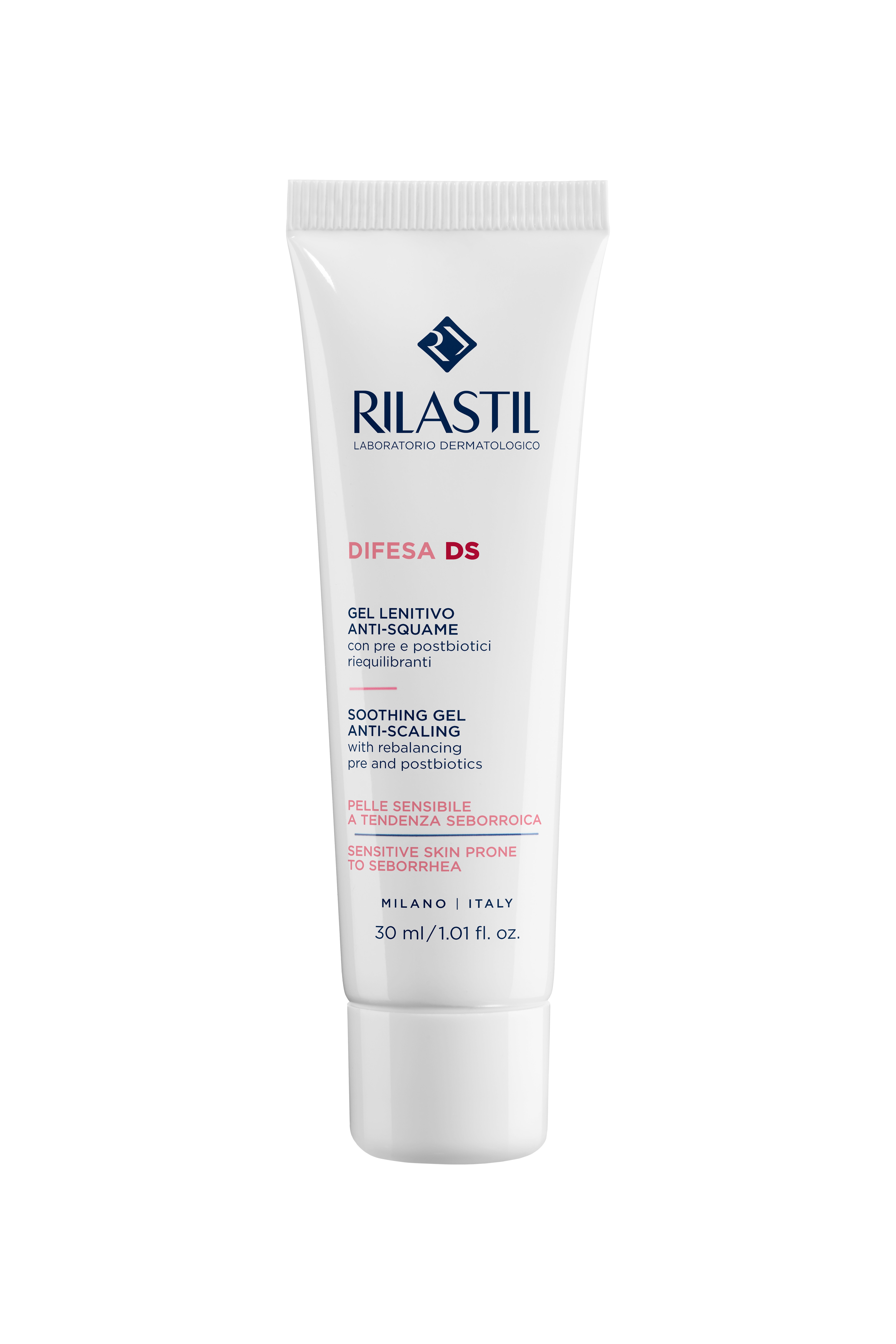 Rilastil Difesa DS - Gel Lenitivo Anti-Squame Per Pelle Sensibile A Tendenza Seborroica 30 ml