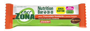 Enerzona Nutrition Bar 40-30-30 Cioccolato Fondente e Scorza Di Arancia 1 Barretta