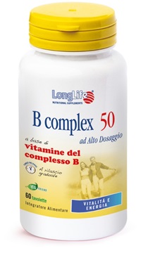 Longlife B Complex 50 T/R Integratore Vitaminico 60 Tavolette