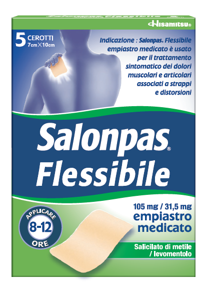 SALONPAS FLESSIBILE 5 cerotti medicati 7x 10 cm