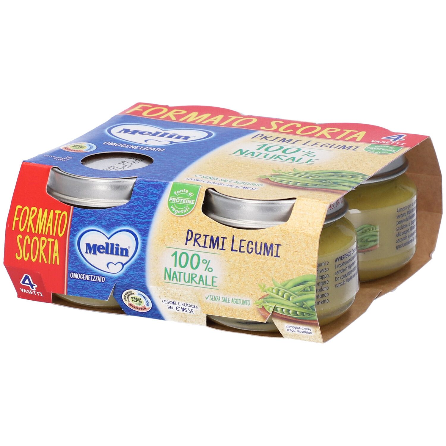 MELLIN OMOG PRIMI LEGUMI 4X80G 