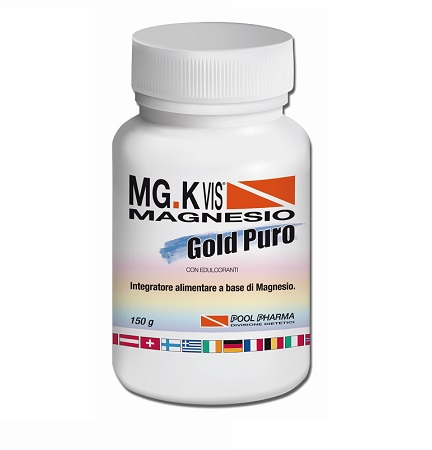 MG.K Vis Magnesio Gold Puro Polvere Integratore Sali Minerali 150 g