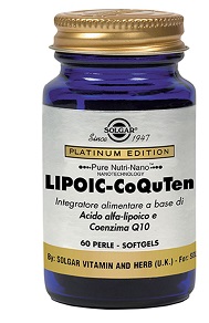 Solgar Lipoic-CoQuTen Integratore Antiossidante 60 Perle