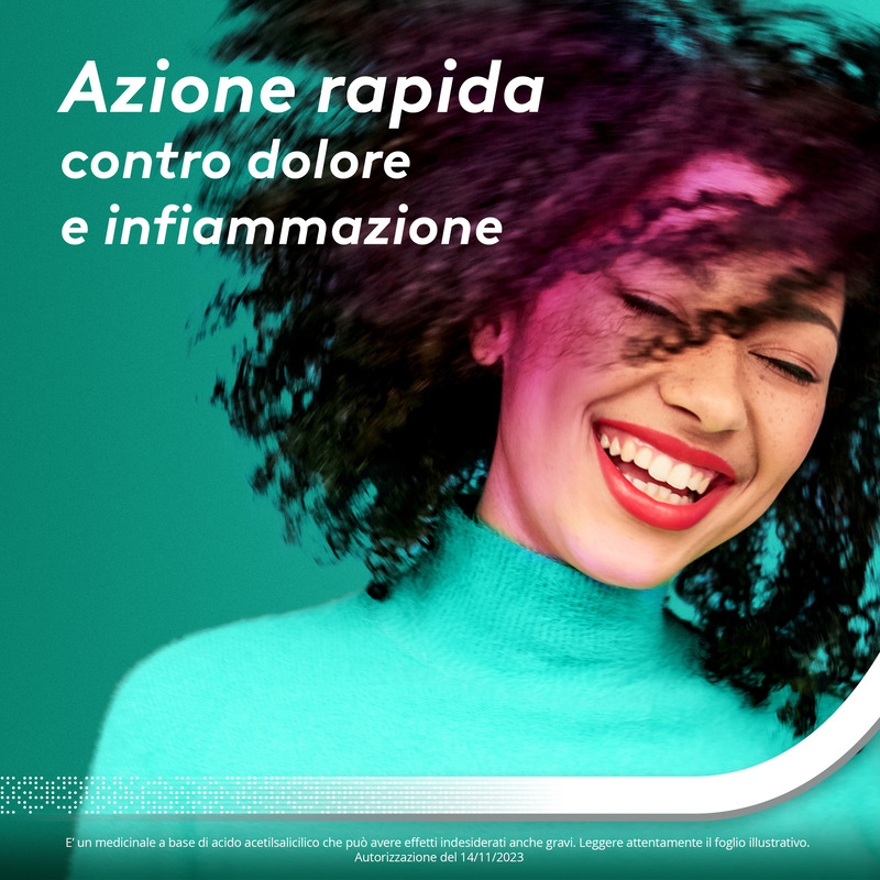 Aspirina Dolore e Infiammazione, Antidolorifico e Antinfiammatorio, contro Dolori Muscolari e Articolari, Cervicale, Mal di Testa, Mal di Schiena, 20 Compresse Rivestite