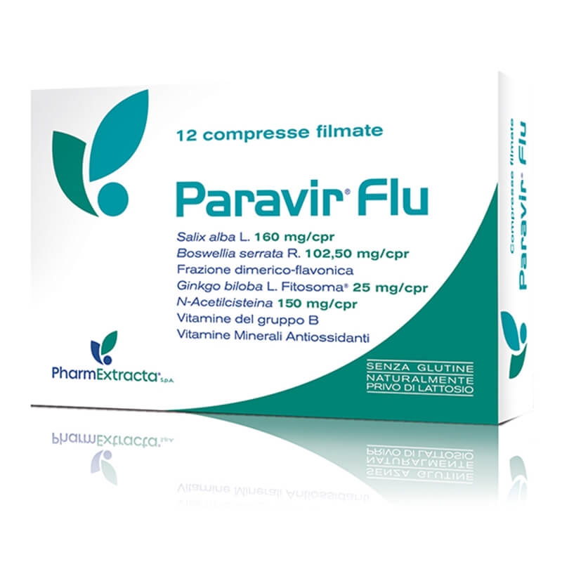 Paravir Flu -  Integratore per influenza e raffreddore - 12 Cpr