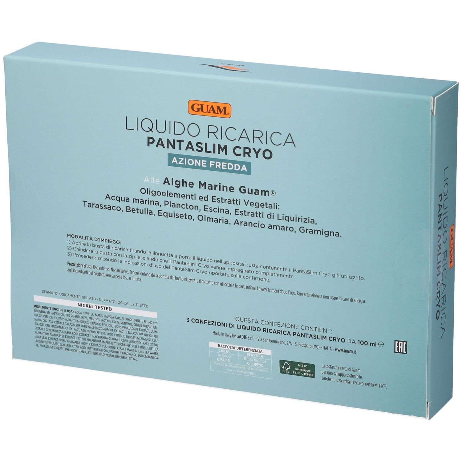 GUAM PANTASLIM CRYO+RIC3X100ML