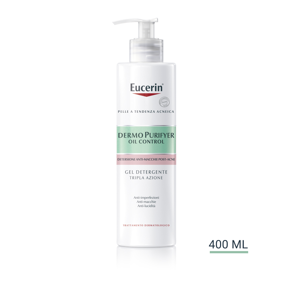 Eucerin DermoPurifyer Oil Control Gel Detergente Tripla Azione 400ml