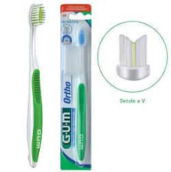 Gum Ortho Spazzolino Ortodontico Setole Morbide