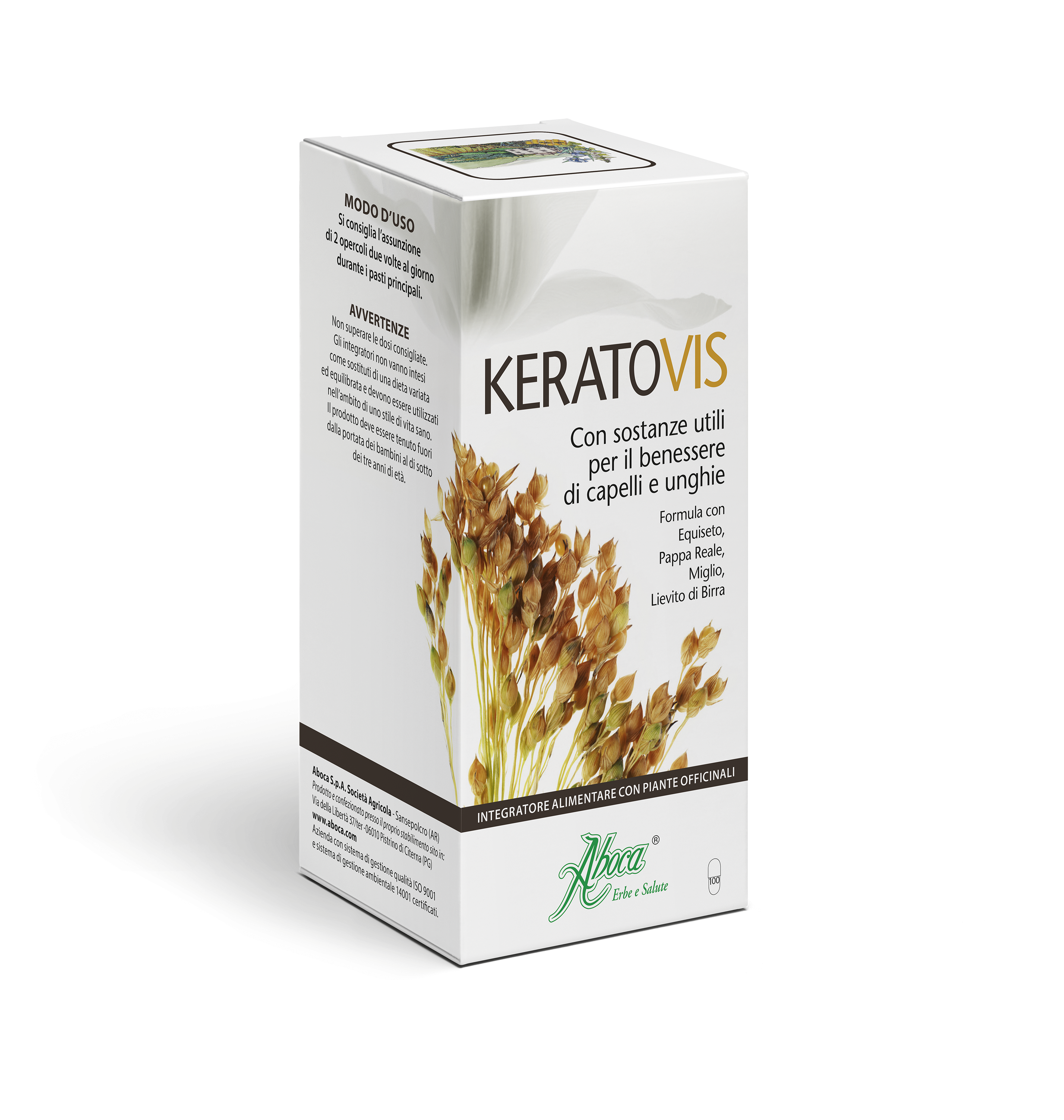 Aboca Keratovis Integratore Per Unghie e Capelli 100 Opercoli