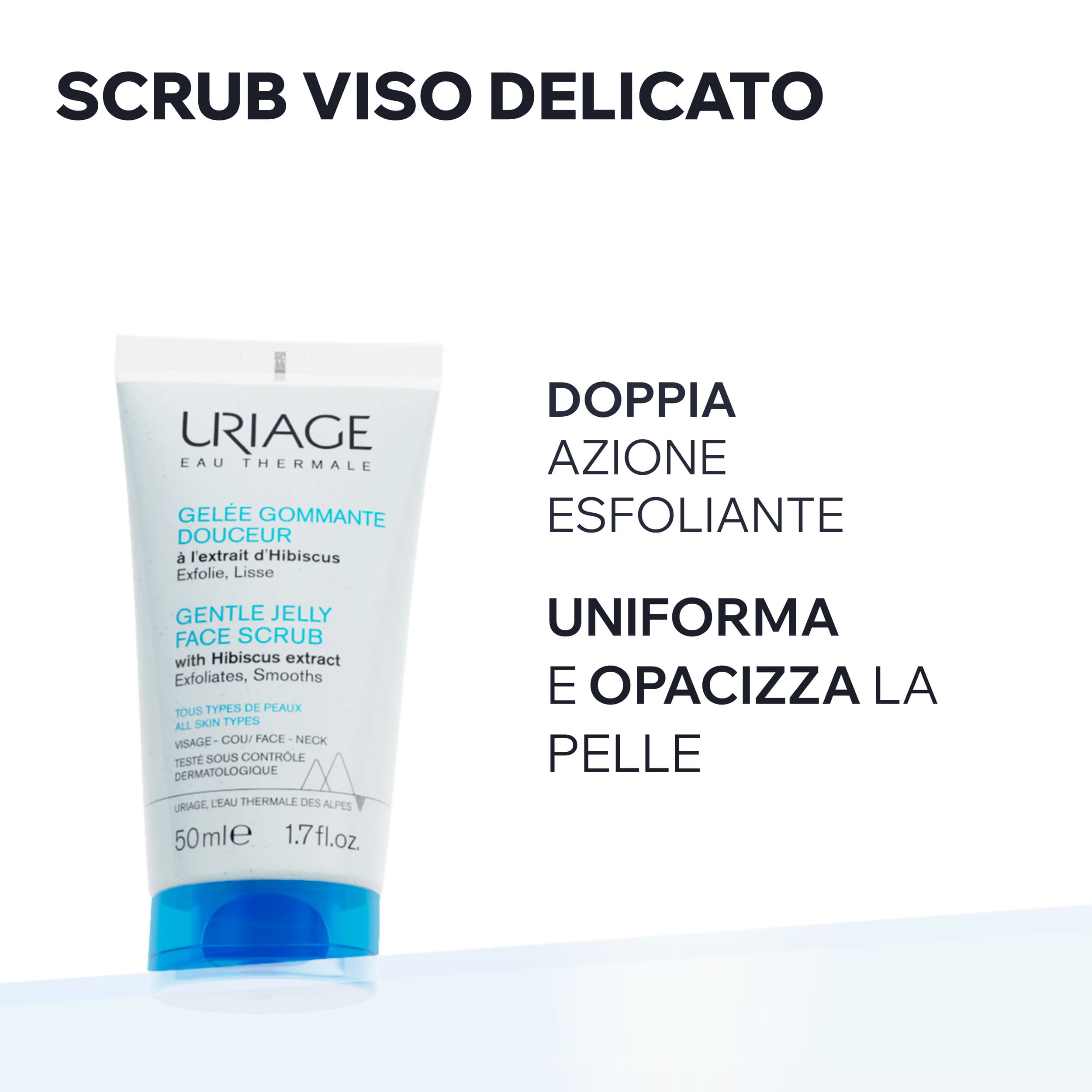 Uriage Gelée Gommante Douceur - Gel Esfoliante Delicato Viso 50 ml
