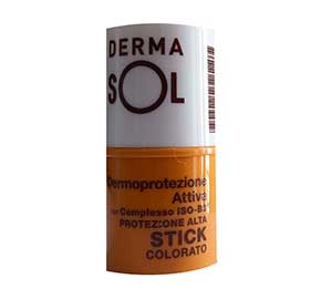 Dermasol Stick Solare Trasparente Protezione Alta Labbra Naso 4 ml