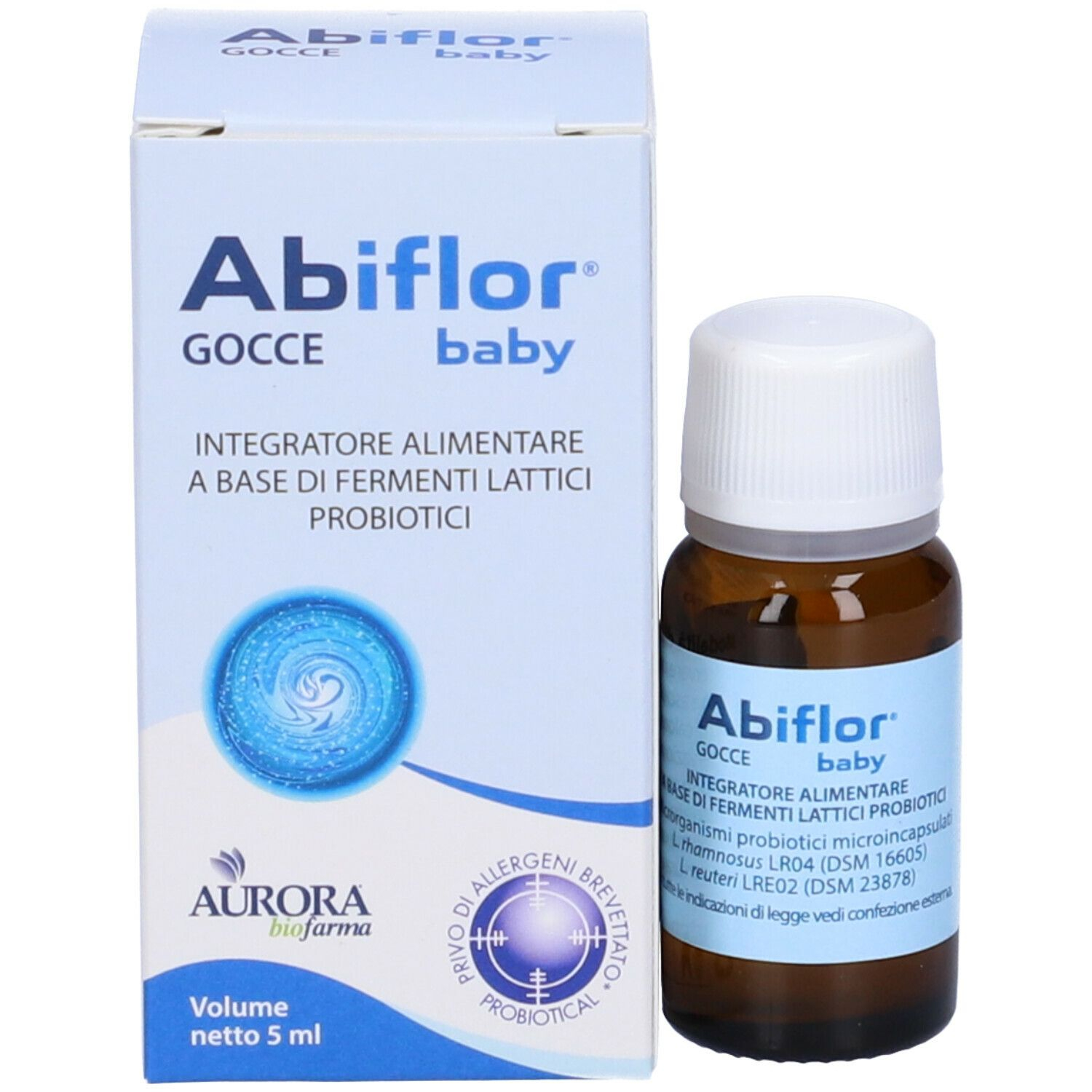 Abiflor Baby integratore alimentare di probiotici gocce 5ml