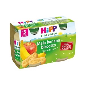 Hipp Bio Merenda Mela Banana e Biscotto 2 x 125 g
