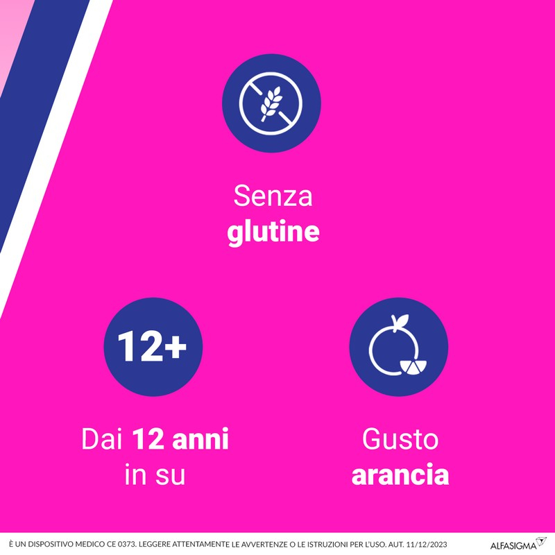 Biochetasi Reflusso, dispositivo medico utile in caso di sintomi da Reflusso Gastrico, Acidità e buciore di stomaco, Aroma Arancia,  20 Stick