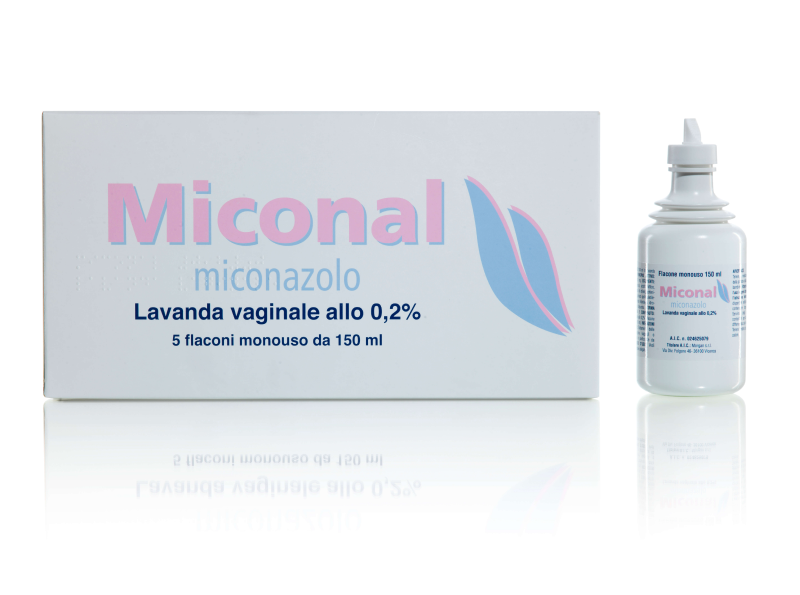 Miconal 0,2% Miconazolo Lavanda Vaginale Antimicotica 5 Flaconi da 150 ml