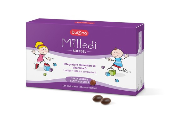 Buona Milledì integratore di vitamina D 30 capsule softgel masticabili