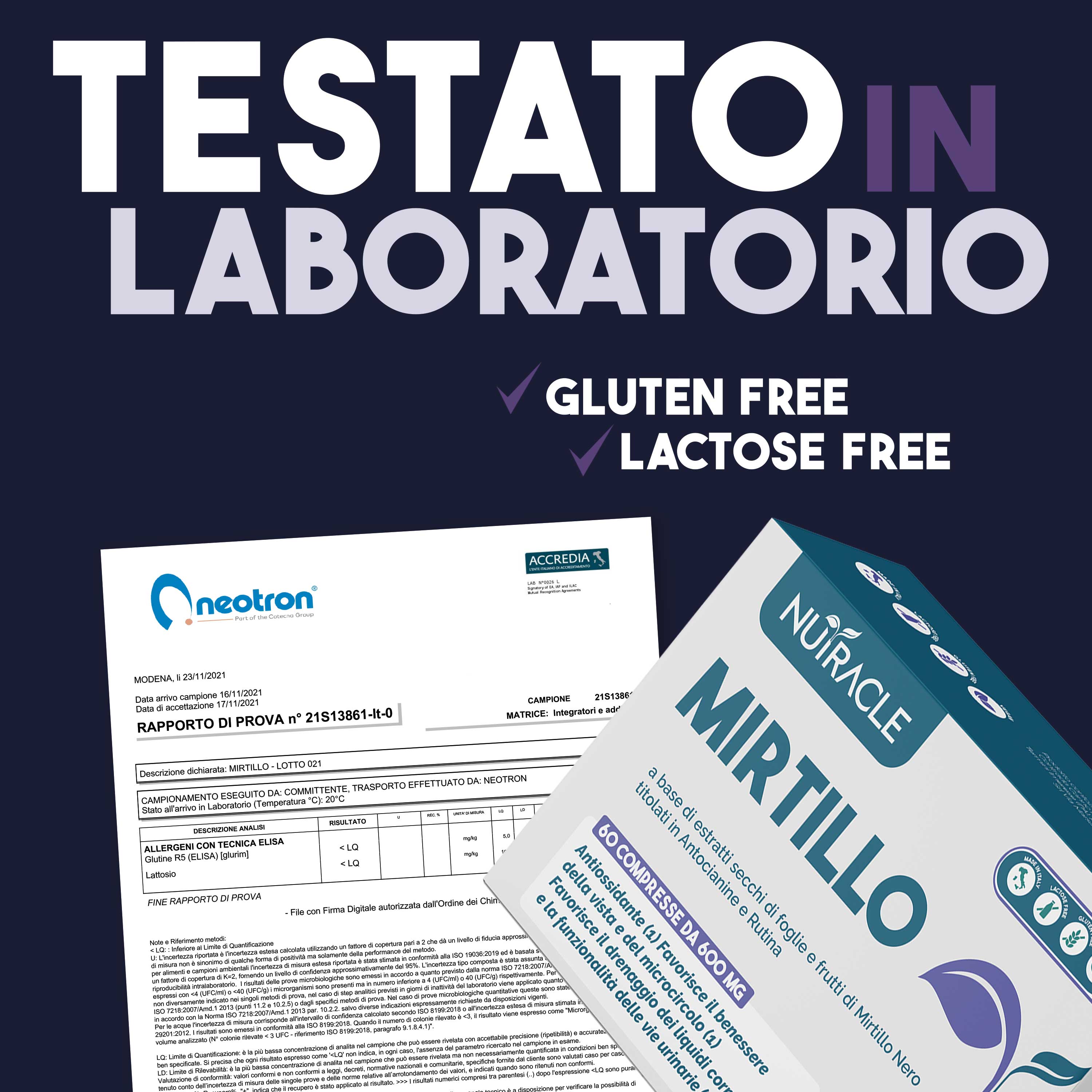 Nutracle Mirtillo Nero 60 Compresse - Integratore Per Il Microcircolo