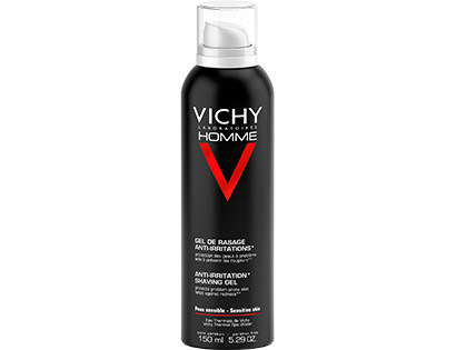 Vichy Homme Gel crema Idratante Energizzante Ipoallergenico per pelli sensibili 150 ml
