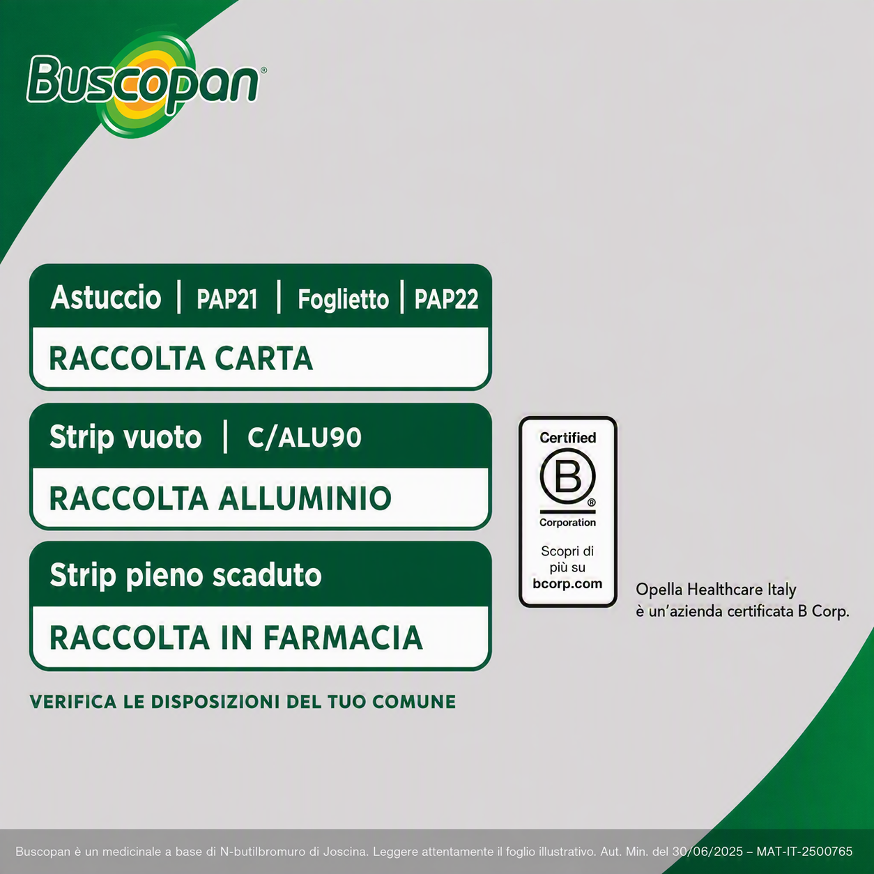 Buscopan Contro Mal di Pancia, Dolori e Crampi Addominali, 6 Supposte