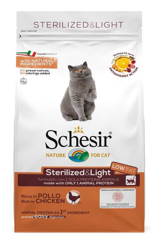 SCHESIR CAT DRY STER POLL1,5KG
