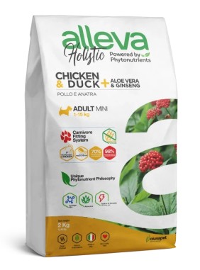 ALLEVA HOLISTIC DOG ADULT CHICKEN AND DUCK MINI KG 2 - P00229
