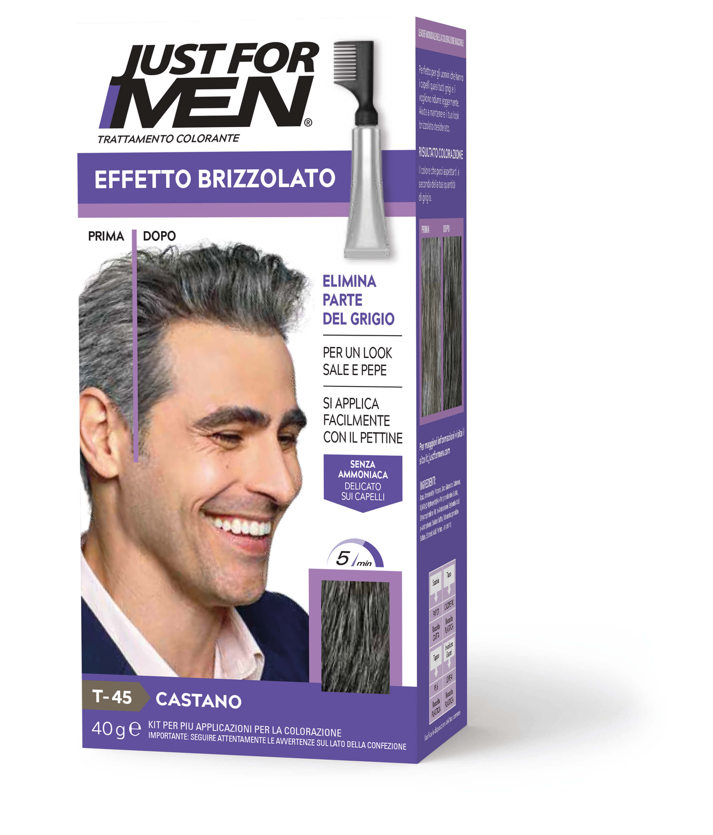 Touch of Gray Trattamento Colorante Graduale Per Uomo Castano 40 ml