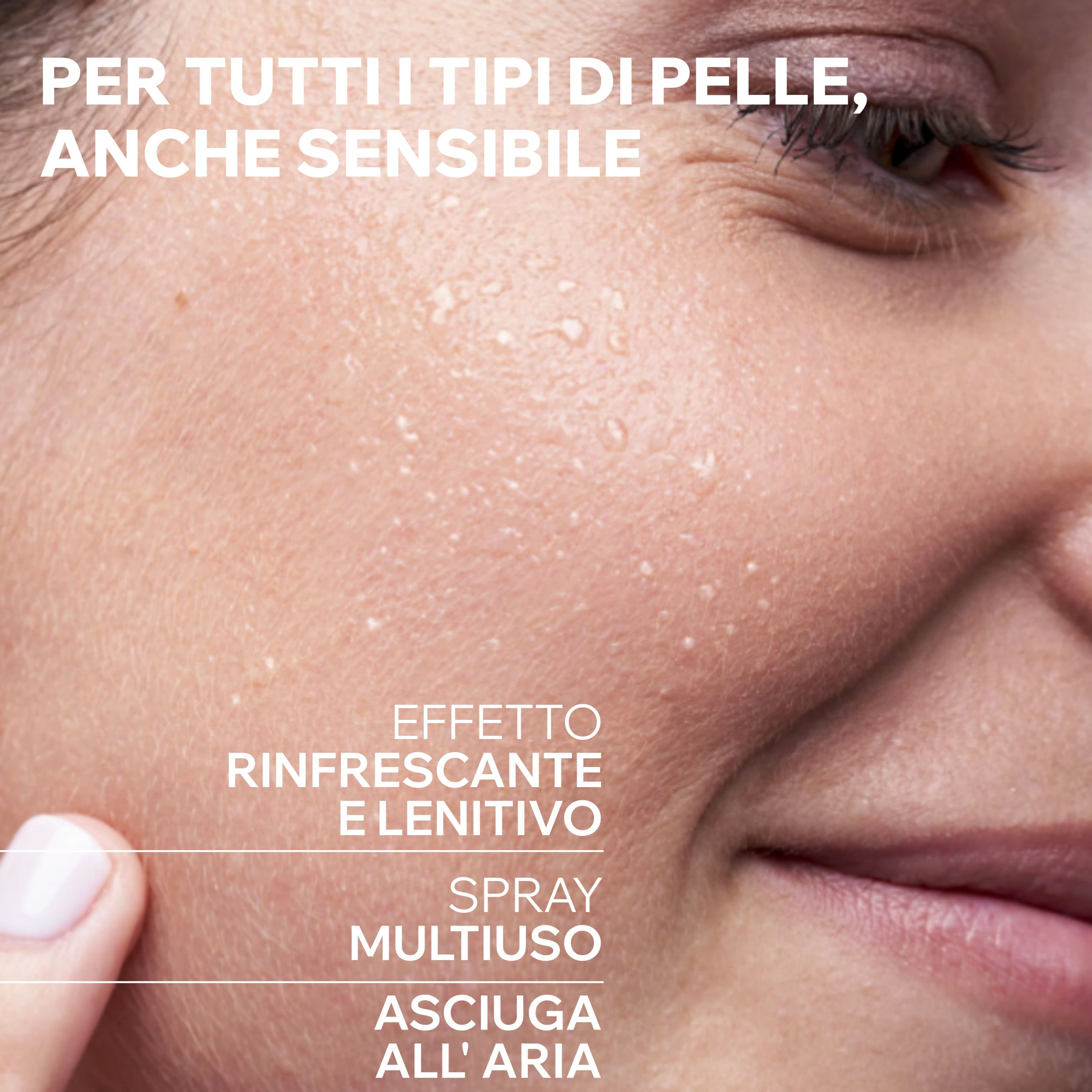 URIAGE EAU THERMALE D'URIAGE Spray fresco, multiuso, per tutta la famiglia. Idrata, lenisce, protegge. 100% pura e naturale - 300ML