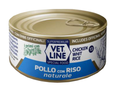 VET LINE GATTO POLLO+RISO 70G