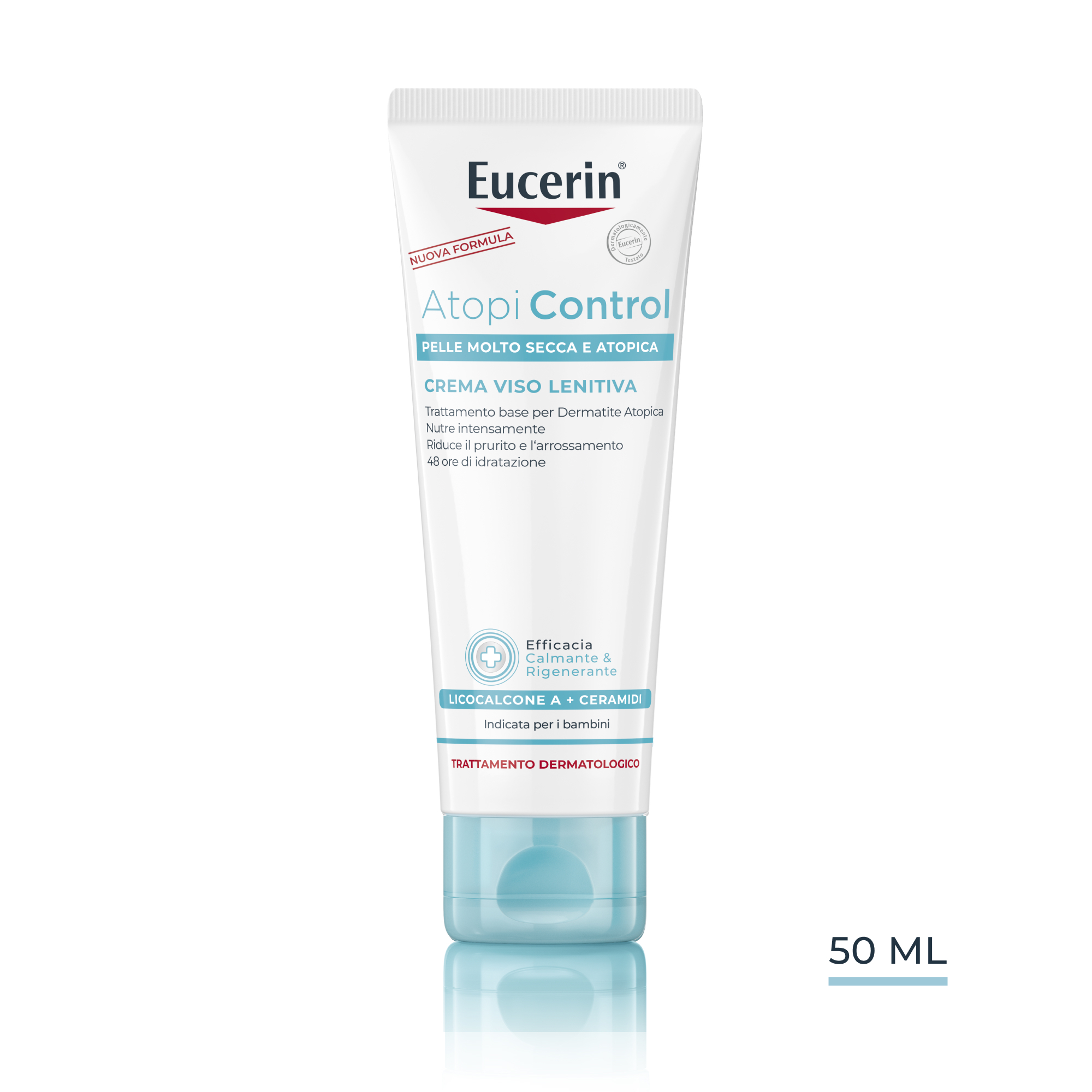 Eucerin AtopiControl Crema Viso Anti-prurito Pelle Atopica 50 ml