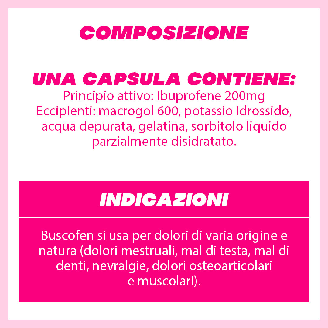 Buscofen - 12 capsule molli - 200 mg