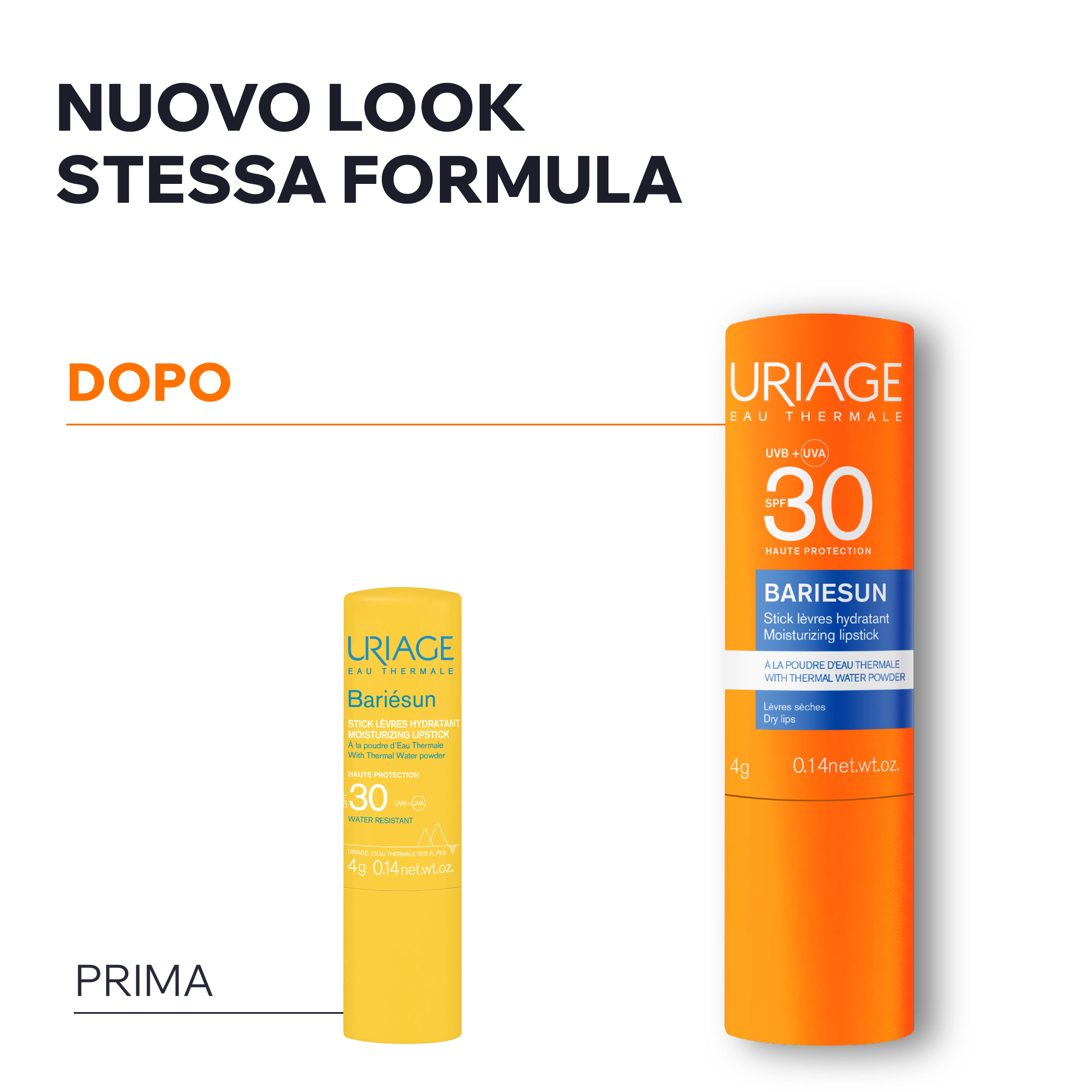 Uriage - Bariésun Stick Solare Idratante SPF30 Viso E Labbra 4 g
