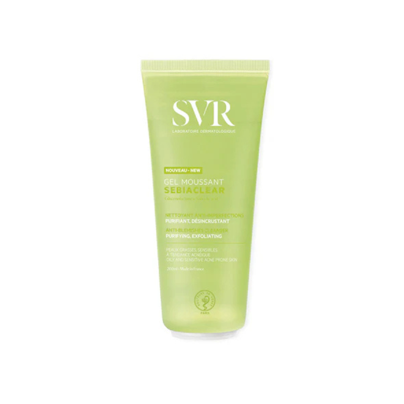 SVR Sebiaclear Gel Moussant - Detergente Viso E Corpo Per Pelle Acneica 200 ml