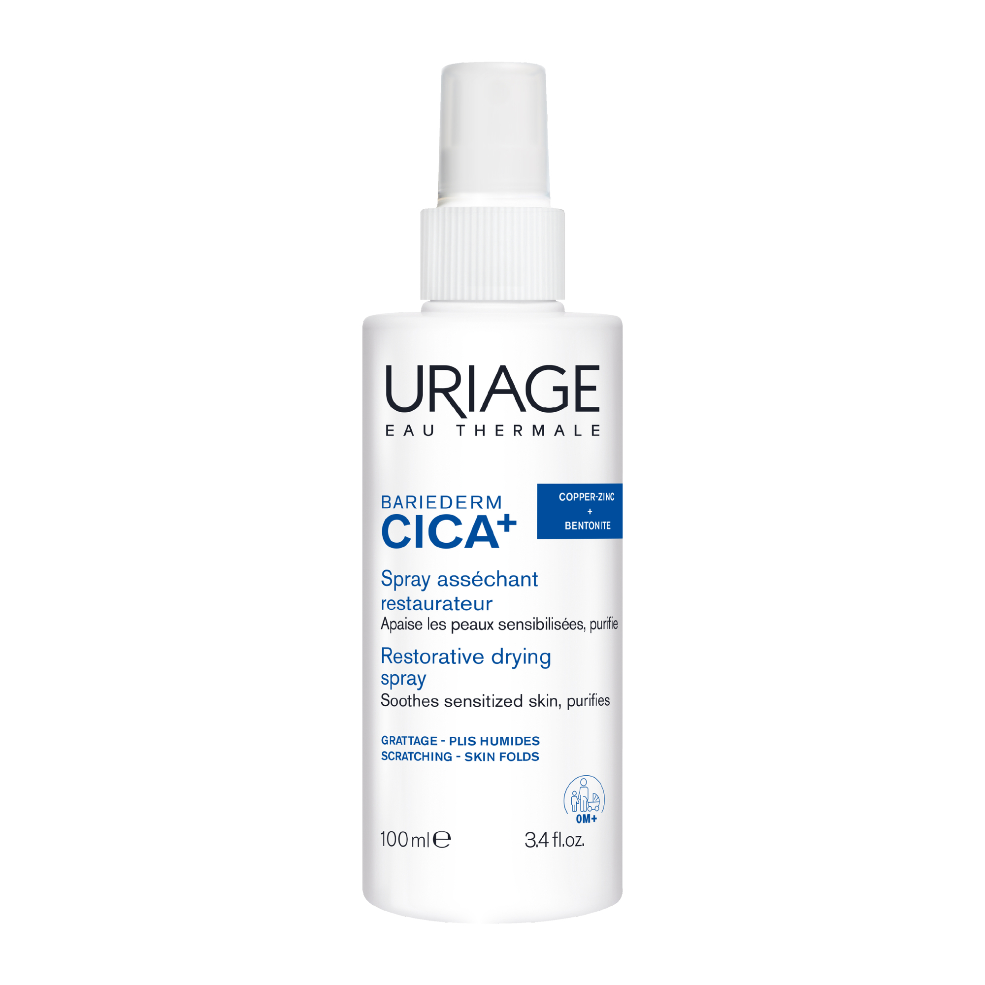 Uriage Bariéderm Cica - Spray Assorbente Riparatore Viso E Corpo Per Pelle Irritata 100 ml