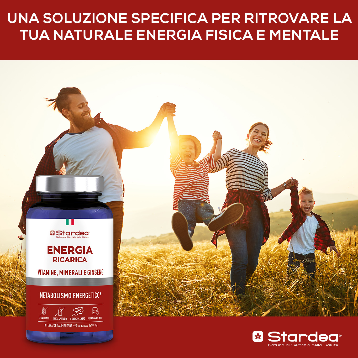 STARDEA ENERGIA RICARICA Compresse - INTEGRATORE ALIMENTARE con VITAMINE, MINERALI E GINSENG