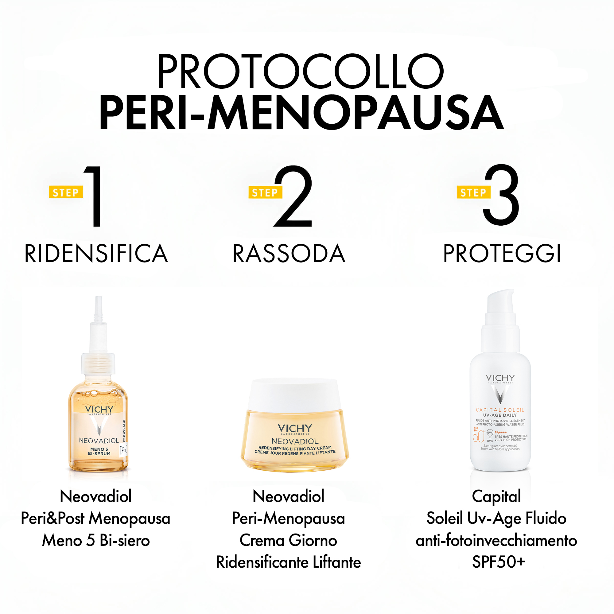 Vichy Neovadiol Siero Viso Bi-Fasico Anti Età Azione Globale su 5 Segni Della Menopausa 30 mL